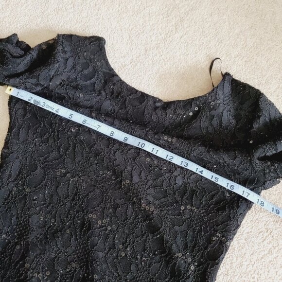 NWT Yessica Y2K Lace Whimsigoth Dark Fairy Sequin Evening Cocktail Dress M - Picture 6 of 9